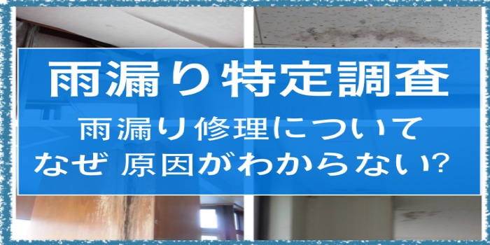 雨漏り特定調査